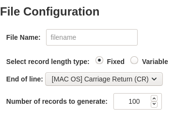 How to configure a file and define the attruibutes/columns